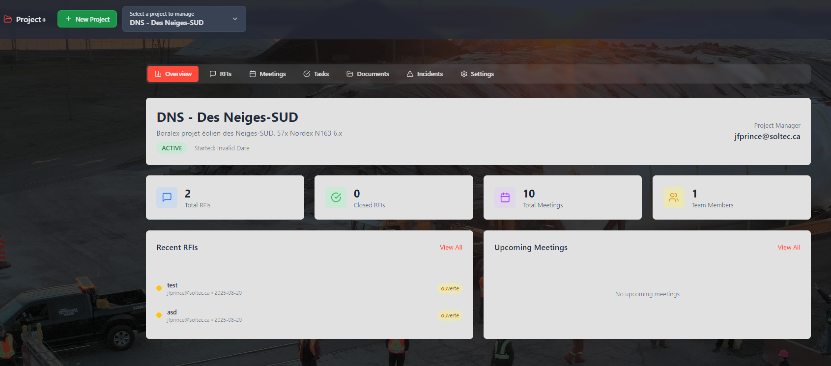 Project+ Operations Dashboard - Real-time KPIs, overdue heatmap, and risk burndown